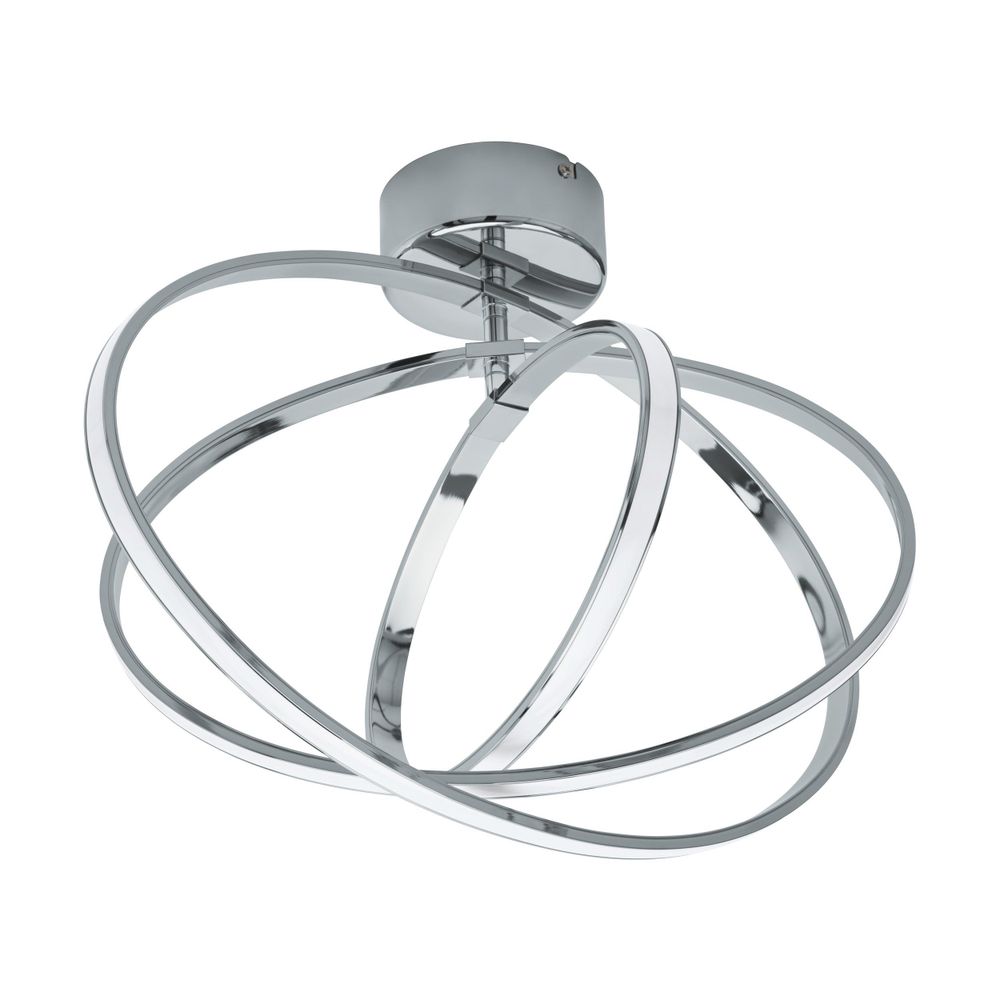 Eglo Selvina Stropna Lampa - LED, 12W, 14W, 9W, Krom/Bijela slika 1