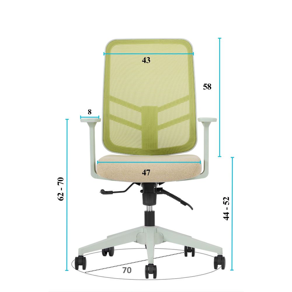 Office chair Leto 108 - Green colour slika 8