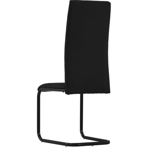 Konzolne blagovaonske stolice od tkanine 2 kom crne slika 5