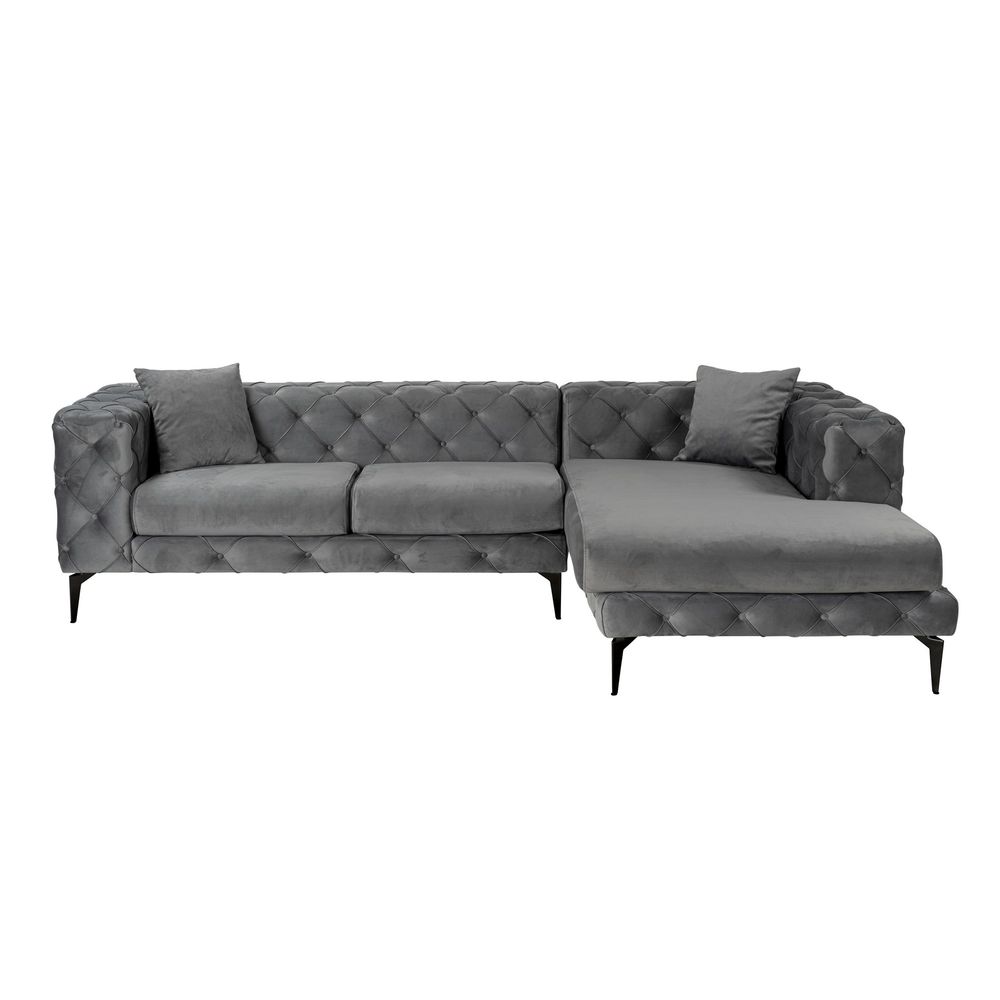 Como Eco Right - Ugaona Sofa u Antracitnoj i Crnoj Boji slika 2
