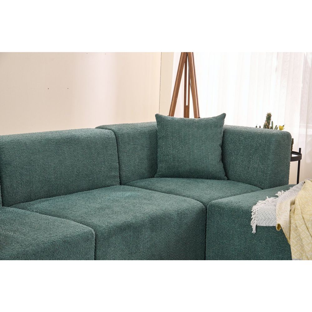 Ugaona Sofa Raks - Zelena boja slika 5