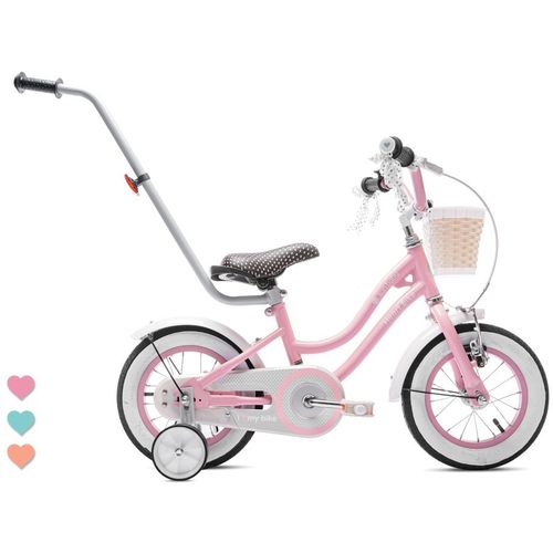 Dječji bicikl guralica Heart 12" rozi slika 1