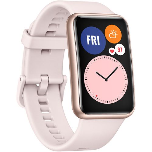 Huawei Watch Fit Sakura Pink, Pametni sat (SmartWatch) - Pink Silicone Strap slika 4
