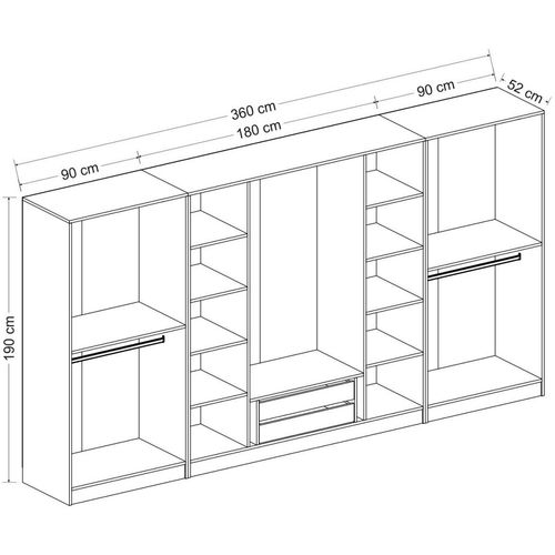 Kale - 4933 White Wardrobe slika 7