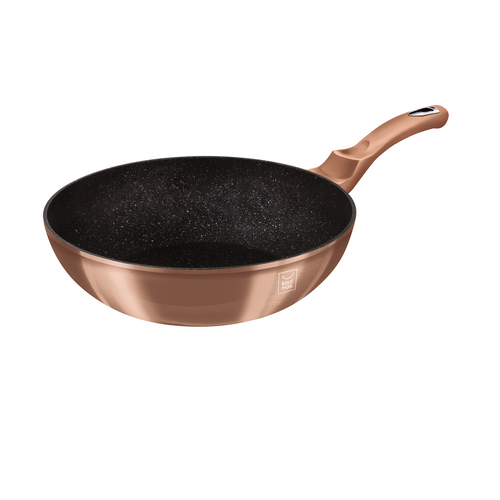 KAUFMAX WOK TIGANJ 28CM ROSE GOLD METALIC COLLECTION slika 4