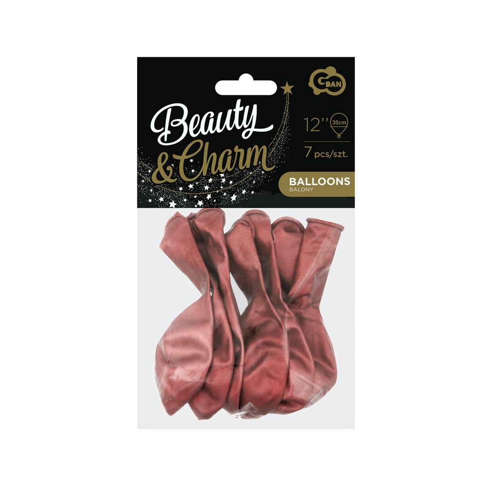 CB-7LCZ Balon Platinasto Crveni 30cm, 7kom slika 2