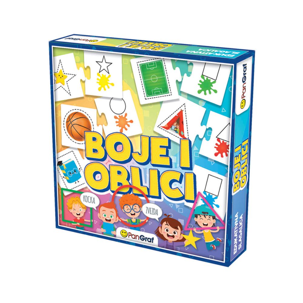 PanGraf 800809 Edukativna slagalica Boje i oblici slika 1