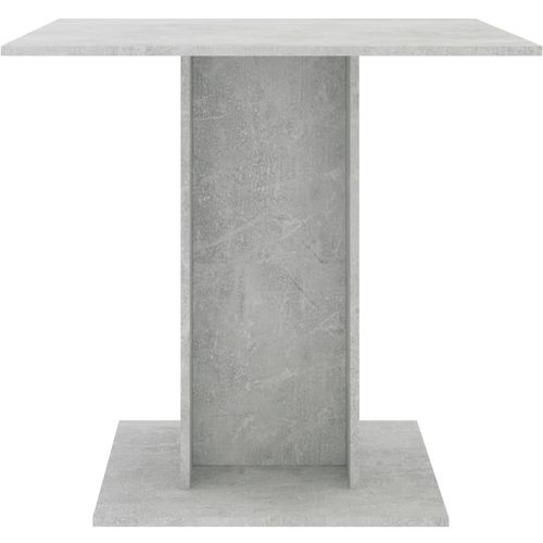 Blagovaonski stol siva boja betona 80 x 80 x 75 cm od iverice slika 4