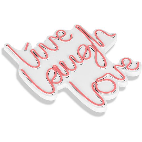 Live Laugh Love - Pink Pink Decorative Plastic Led Lighting slika 6