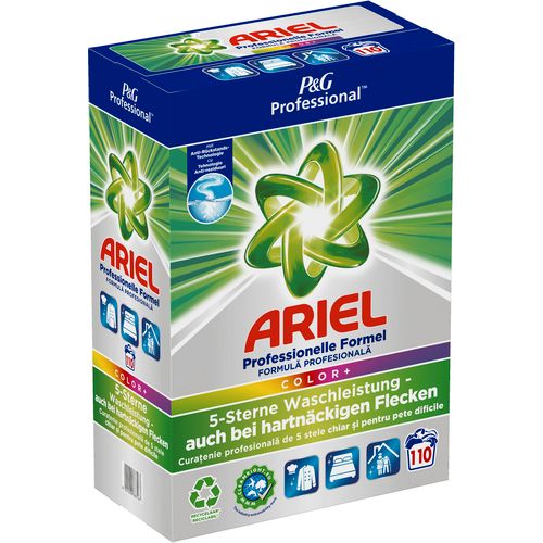 Ariel Professional Prašak za rublje Color Plus za 110 pranja, XXL / 7,15 kg slika 1