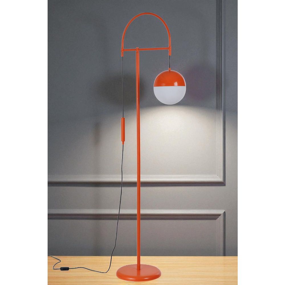 Opviq Podna lampa 869, bijela, narančasta slika 2