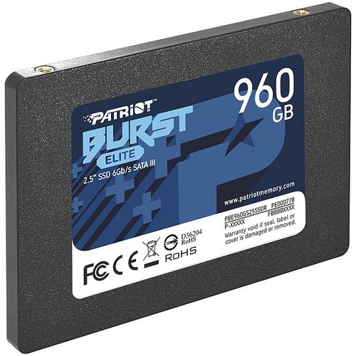 SSD Patriot Burst Elite R450/W320, 960GB, 7mm,2.5" PBE960GS25SSDR slika 2