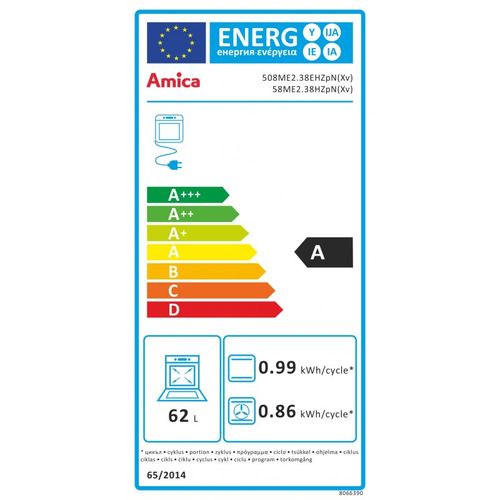 Amica kombinirani štednjak 58ME2.38HZpN(Xv) inox (55819) slika 6