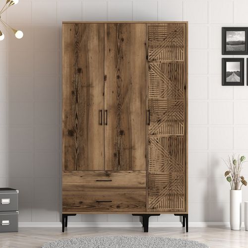 Kumsal PT - Walnut Walnut Wardrobe slika 2