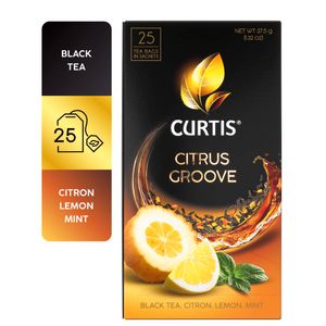 Curtis Citrus Groove – Crni čaj sa limunom, citronom i nanom, 25x1,5g