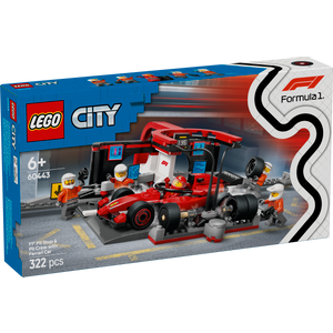 LEGO® CITY 60443 Boks i posada za F1® s autom Ferrari