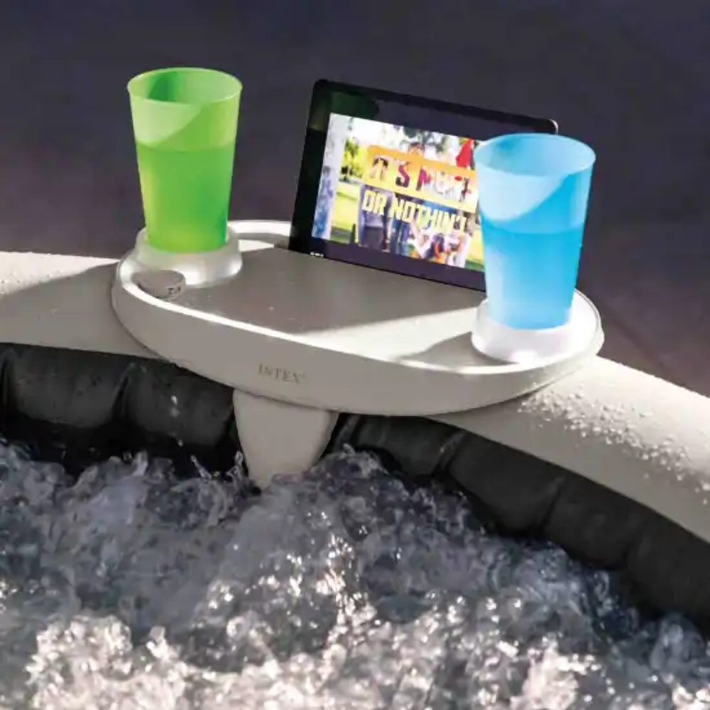 Intex polica za spa sa led svjetlom za čaše premium 28520 slika 4