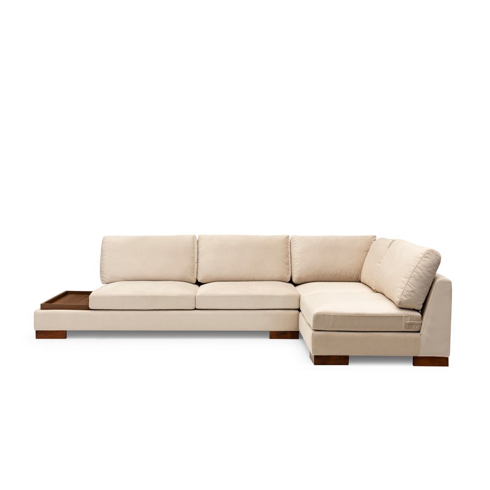 Ugaona Sofa 'Tulip Corner Right' bez Pufa - Bež Boja slika 7