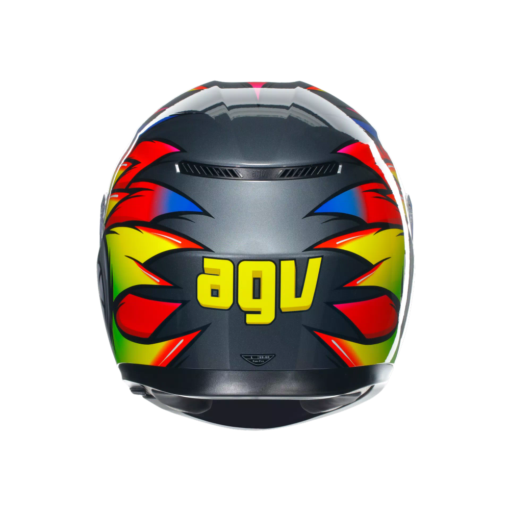 AGV K3 Birdy 2.0 Grey/Yellow/Red slika 7
