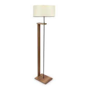 Podna lampa AYD-2826, boja krem i boja drveta