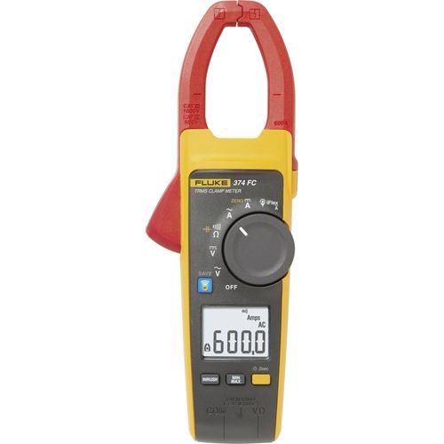 Fluke 374 FC ručni multimetar, strujne stezaljke  digitalni  CAT III 1000 V, CAT IV 600 V Zaslon (brojevi): 6000 slika 7