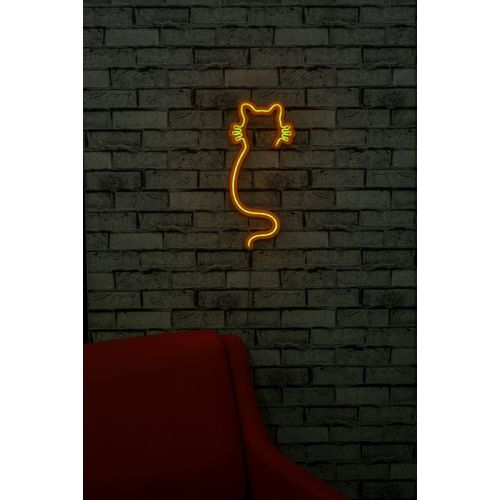 Cat - Yellow Yellow Decorative Plastic Led Lighting slika 4