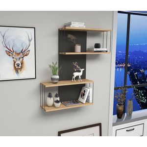 Destan - Anthracite, Pine Anthracite
Oak Wall Shelf