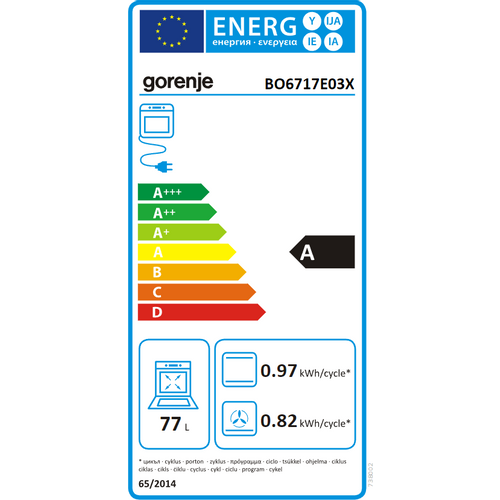 Gorenje ugradbena pećnica BO6717E03X slika 11