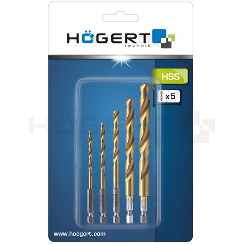 BORER SET(5) ZA METAL 4.5.6.8.10 mm HSS STEEL slika 1