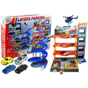 A huge garage + set of 4 cars and helicopter