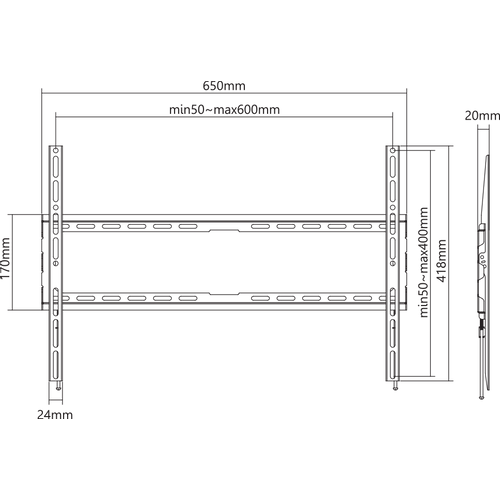 Sbox zidni stalaka PLB-2264F-2 slika 5