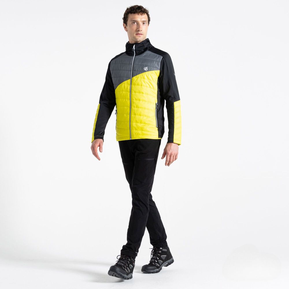 Dare2B Muška jakna Touring Hybrid, Neon Spring/Black slika 5