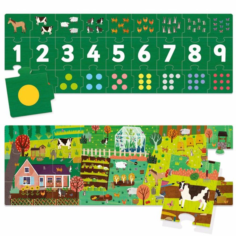 HEADU Edukativna dvostrana slagalica 123 Puzzle slika 2