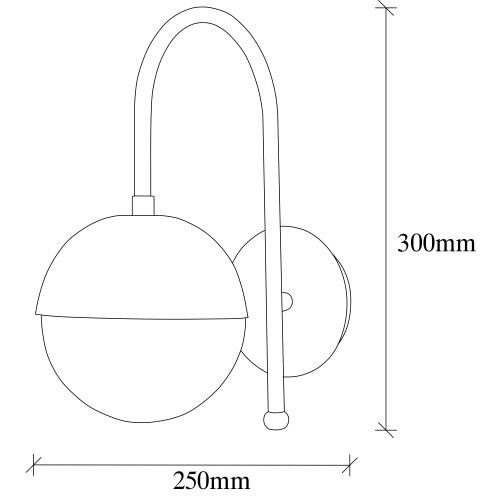 Karsor - 3303 Black
Fume Wall Lamp slika 3