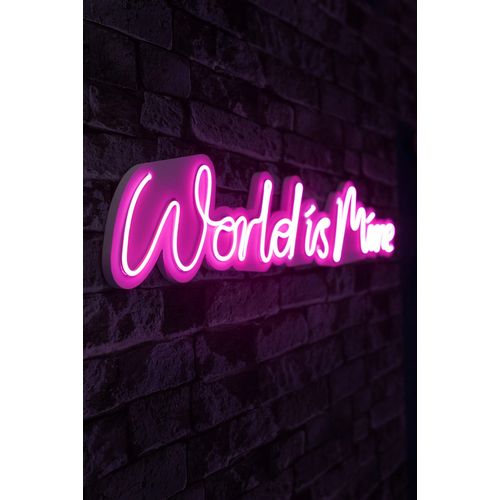 Wallity Ukrasna plastična LED rasvjeta, World is Mine - Pink slika 8