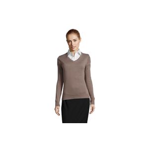 GALAXY WOMEN ženski džemper na V izrez - Siva, L 