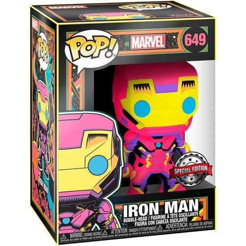 POP figure Marvel Black Light Iron Man slika 2