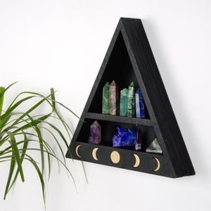 Cry001-S Black Wall Shelf