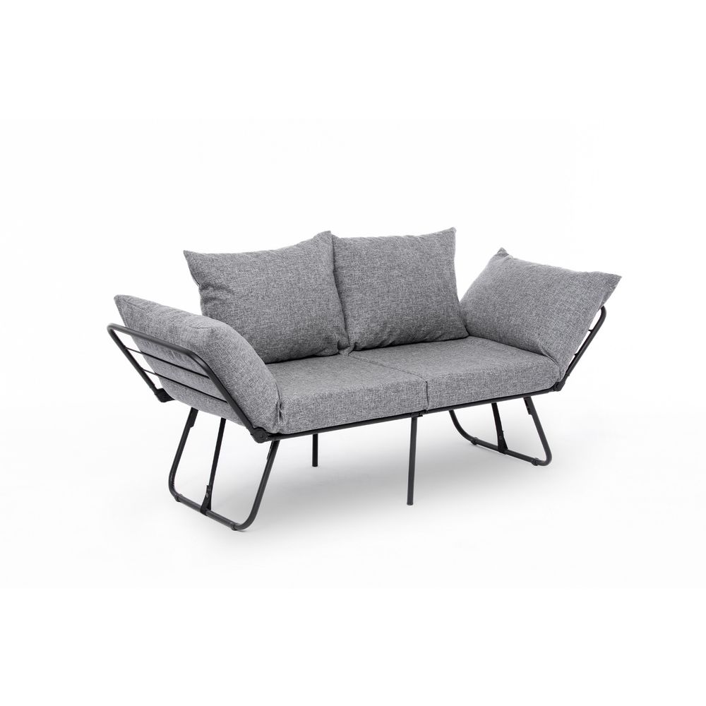 Viper Dvosjed - Svijetlo Siva Dvosjedna Sofa na Razvlačenje slika 6