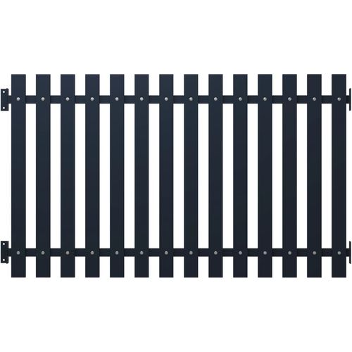 Panel za ogradu antracit 170,5 x 125 cm čelik obložen prahom slika 12
