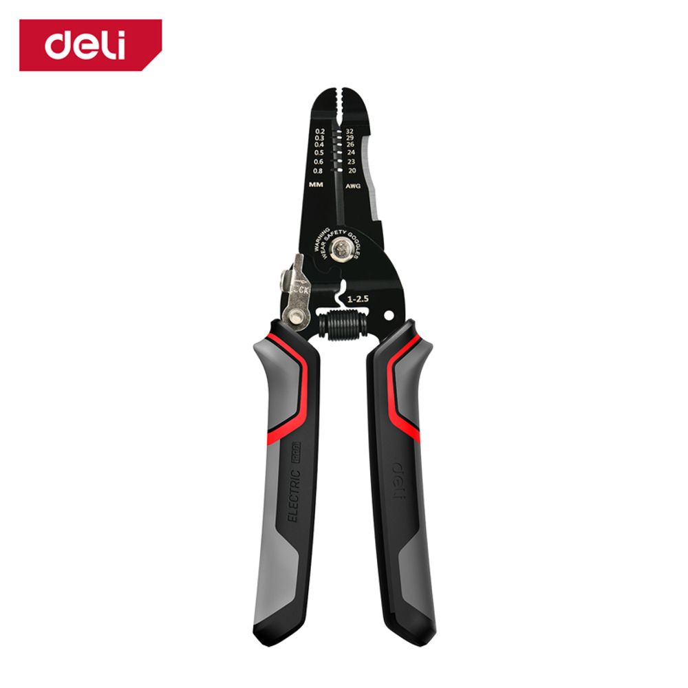 Deli EDL38028 kliješta za skidanje izolacije 180mm  slika 1