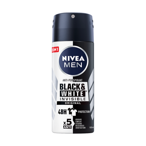 NIVEA Men Black & White Invisible dezodorans u spreju 100ml slika 1