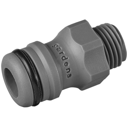 GARDENA 02920-26  plastika priključak za uređaje 13,16 mm (1/4'') AG, utična spojka slika 1