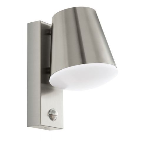 Eglo Caldiero spoljna zidna lampa/1, e27, sa senzorom, čelik/bela slika 1