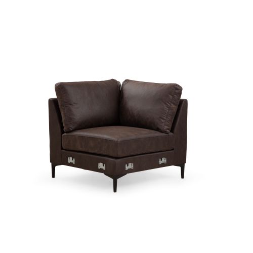 Atelier Del Sofa Kutna garnitura, Smeđa, Porto Corner (EOT-C-02-CHL) - Brown slika 10