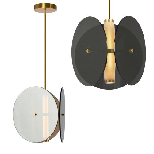 Lampa Viseća balck APP1675-CP Round slika 1