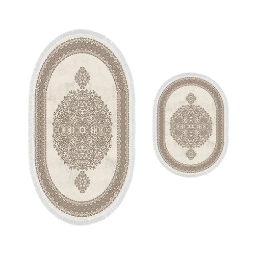 410602-O - Brown Brown Bathmat Set (2 Pieces) slika 2