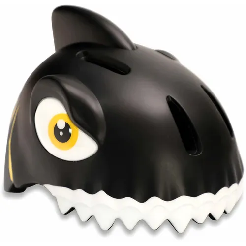 CrazySafety 3D dječja kaciga Shark Black - s LED svjetlom slika 2