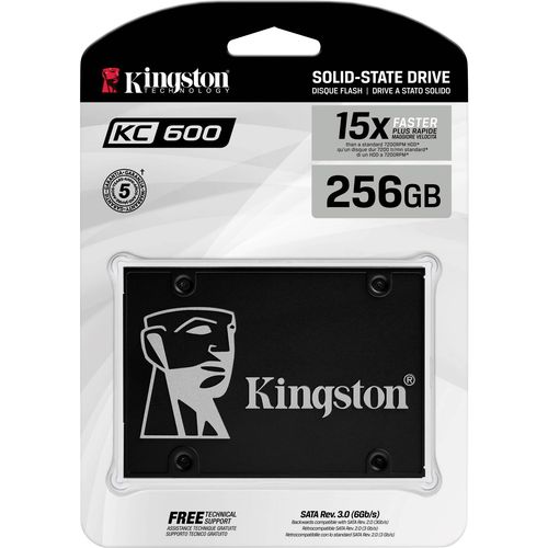 Kingston SKC600/256G 2,5" 256GB SSD, KC600, SATA III, 3D TLC NAND, Read up to 550MB/s, Write up to 500MB/s, XTS-AES 256-bit encryption, TCG Opal 2.0, eDrive slika 3