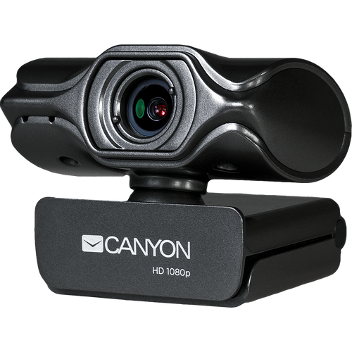 CANYON C6 2k Ultra full HD 3.2Mega webcam with USB2.0 connector, built-in MIC, IC SN5262, Sensor Aptina 0330, viewing angle 80°, with tripod, cable length 2.0m, Grey, 61.1*47.7*63.2mm, 0.182kg slika 2